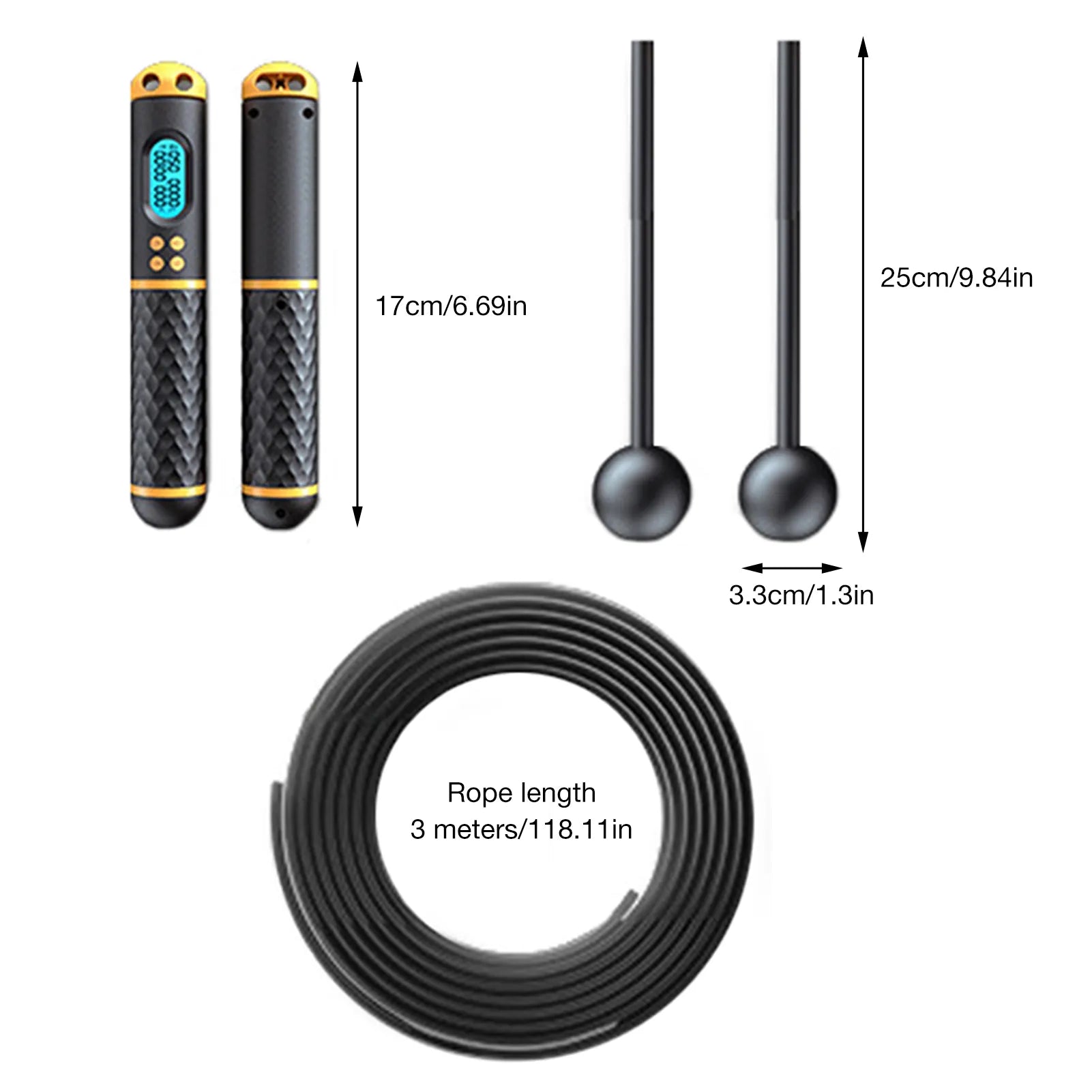 2-in-1 Cordless Skipping Rope