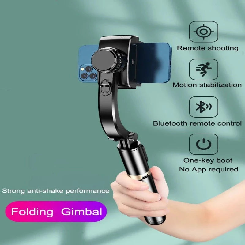 Handheld Gimbal Stabilizer with Tripod Selfie Stick - Nik&Em