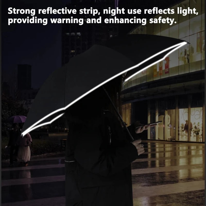 Automatic Reverse Folding Umbrella With LED Flashlight - Nik&Em