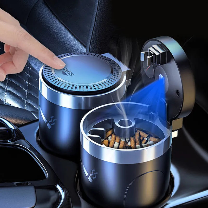 Potable Car Cigarette Ashtray Cup With Lid - Nik&Em