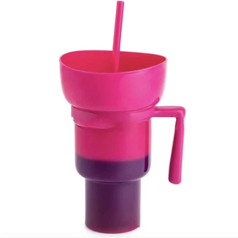 2 in 1 Popcorn Snack Cup 